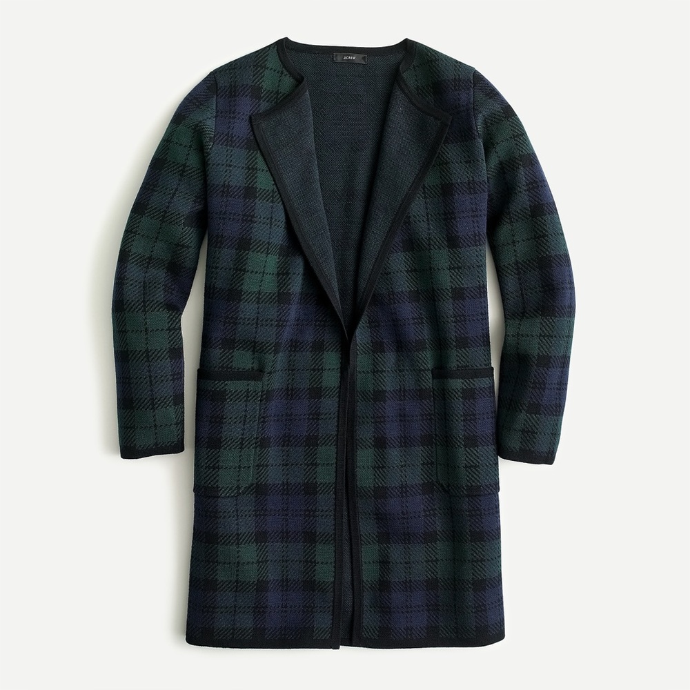 J.crew Juliette collarless sweater-blazer